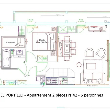 Le Portillo - Piscine - 3 Pieces Pour 6 Personnes Mae-6193 Daire *